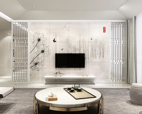 長春華世裝飾裝修 現代簡約背景墻設計  現代簡約背景墻2