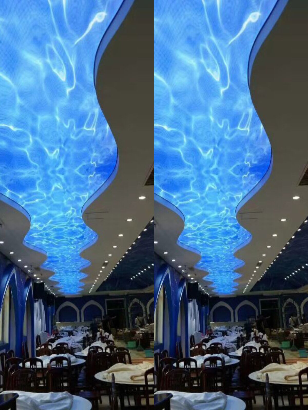 貴州四川軟膜天花水波紋吊頂軟膜圖片