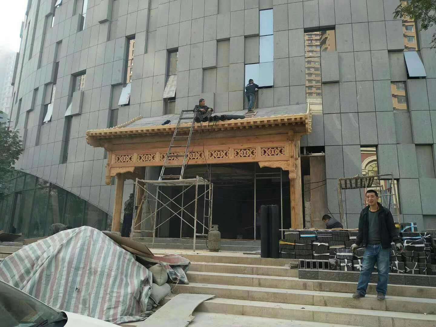 供应古建门头2施工图片