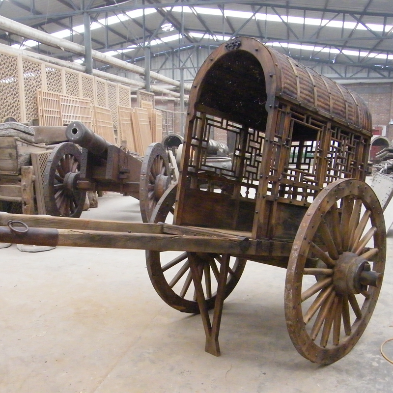 馬轎車民間帶棚木老馬車 景區(qū)用木轎車 老榆木大馬車 電影道具馬車雙轅車