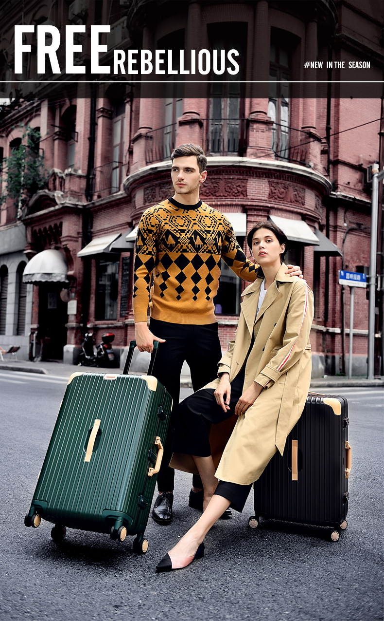 三品松德國(guó)進(jìn)口純PC*鋁框箱，登機(jī)箱，撞色，磨砂防刮面，海關(guān)鎖，靜音飛機(jī)輪