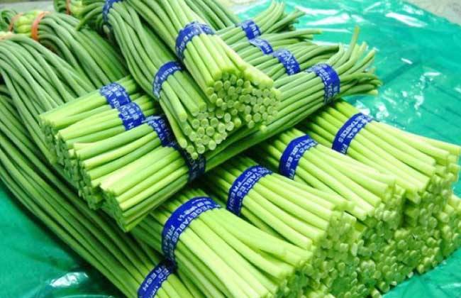 蔬菜配送蒜苔圖片