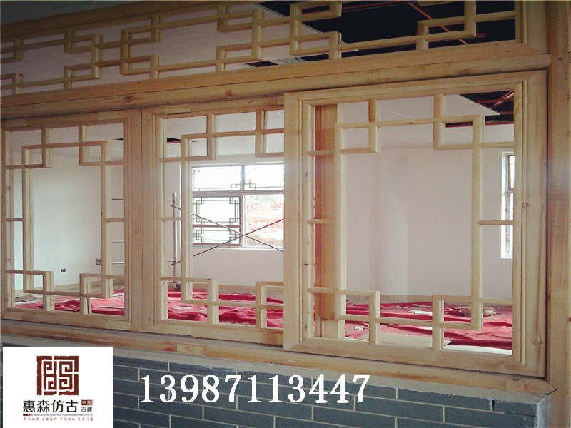 承接 成都仿古門窗廠家 中式門窗圖片
