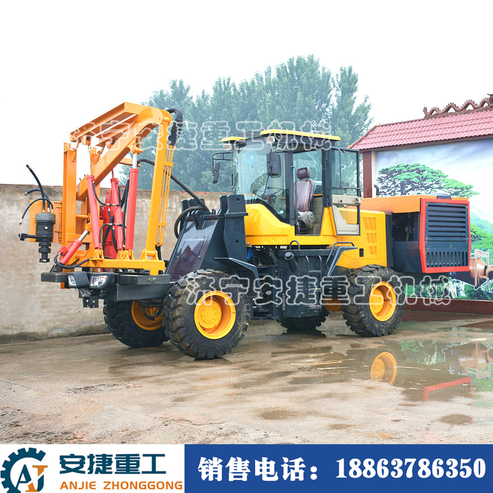 定做空壓機(jī)一體護(hù)欄打樁機(jī)圖片