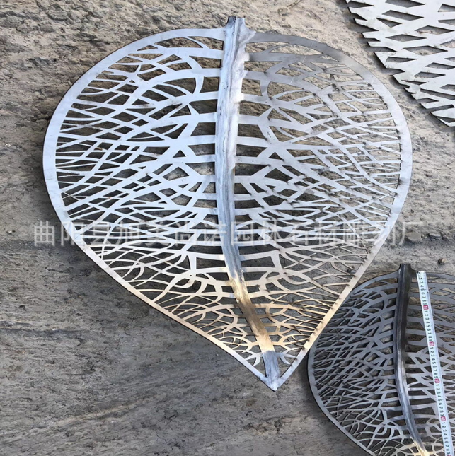 不銹鋼樹葉雕塑圖片/不銹鋼樹葉雕塑樣板圖 (2)