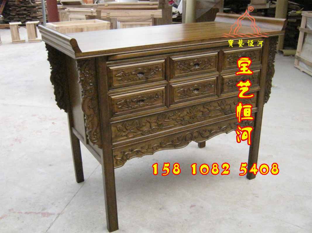 仿古供桌佛柜圖片/仿古供桌佛柜樣板圖 (3)