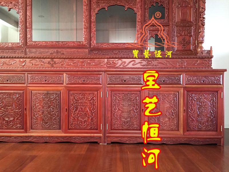 紅木藏式佛龕圖片/紅木藏式佛龕樣板圖 (3)