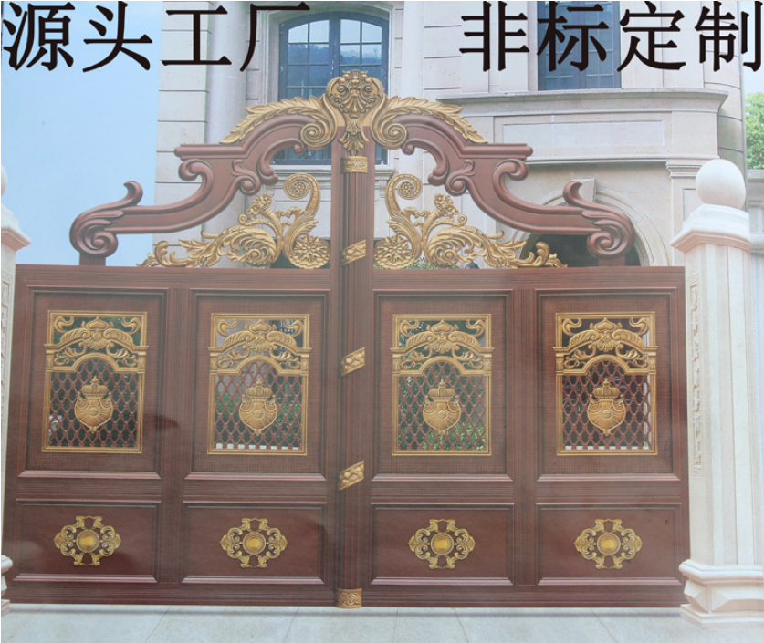 豪華鋁藝大門(mén)別墅圖片/豪華鋁藝大門(mén)別墅樣板圖 (1)