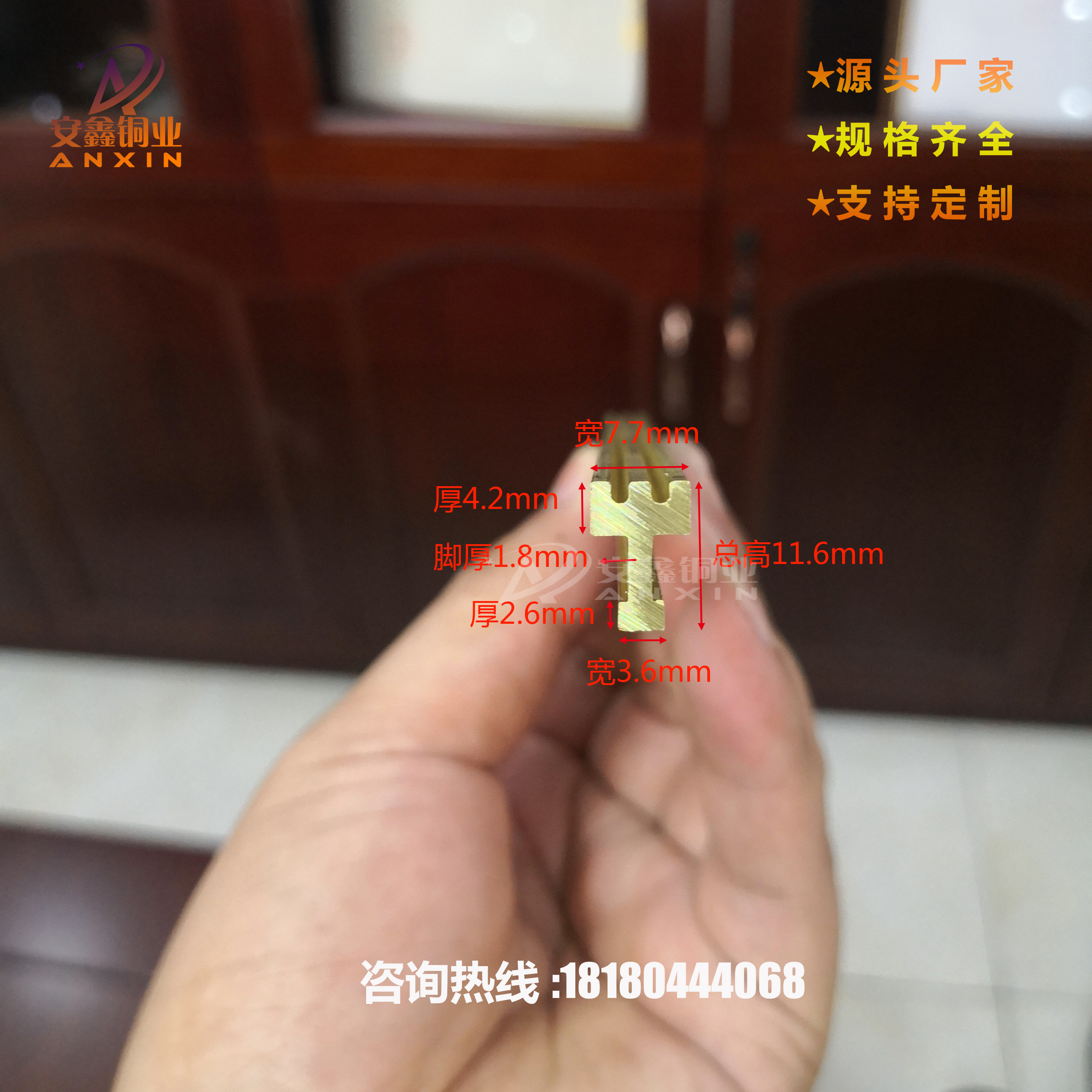 廠家熱銷 樓梯防滑銅條 T型銅條 裝飾銅條  H59黃銅條批發(fā)定制