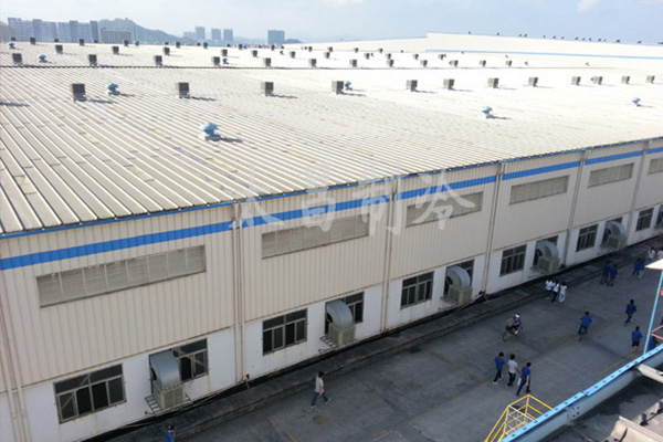 湖北某制鞋廠車間降溫解決方案圖片