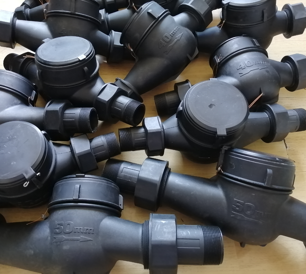 供應(yīng) PE塑料水表 雙由令塑料水表 耐酸堿塑料水表