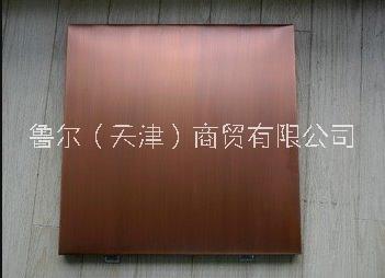 北京山东上海拉丝无指纹镀铜板定制厂家图片