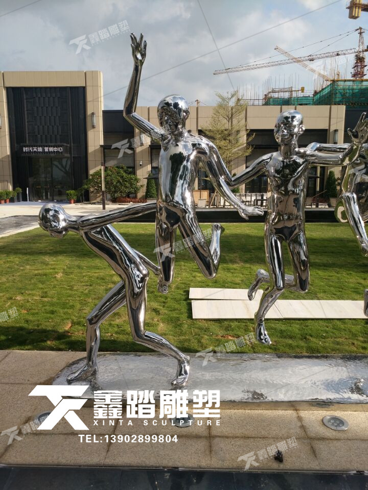 運動元素鏡面不銹鋼雕塑圖片/運動元素鏡面不銹鋼雕塑樣板圖 (3)
