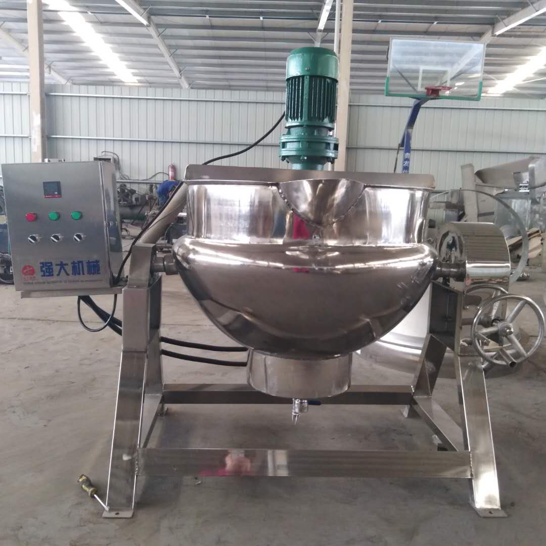 電加熱帶攪拌夾層鍋 雞爪蒸煮鍋 可傾式夾層鍋