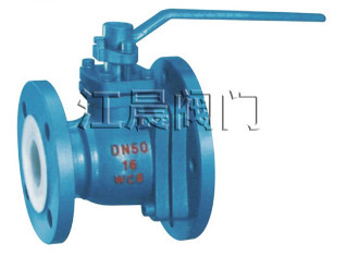 襯氟放料球閥  FQ41F46