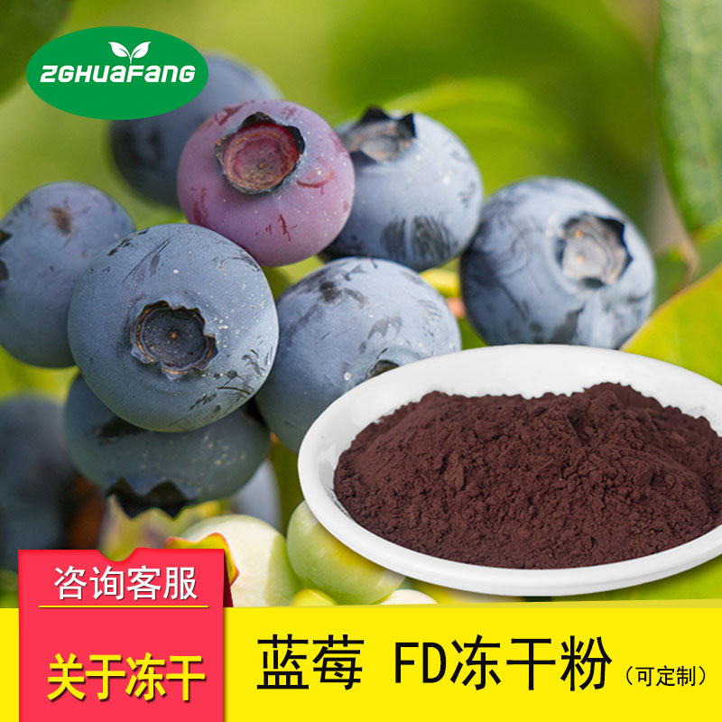 FD冻干蓝莓粉 脱水果蔬粉冻干食品原料烘焙奶茶批发