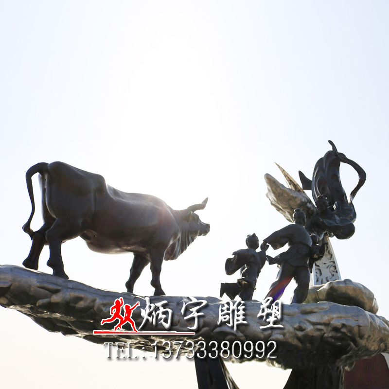 炳宇雕塑 牛郎織女神話雕塑圖片/炳宇雕塑 牛郎織女神話雕塑樣板圖 (3)