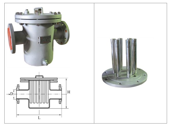不锈钢磁性篮式过滤器图片