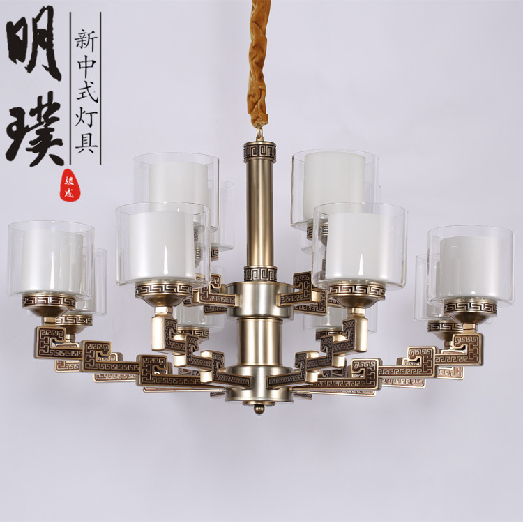 過道新中式吊燈  大廳新中式吊燈圖片
