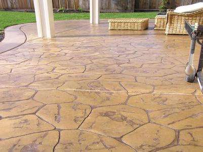 青白江區(qū)、混凝土壓模路面圖片