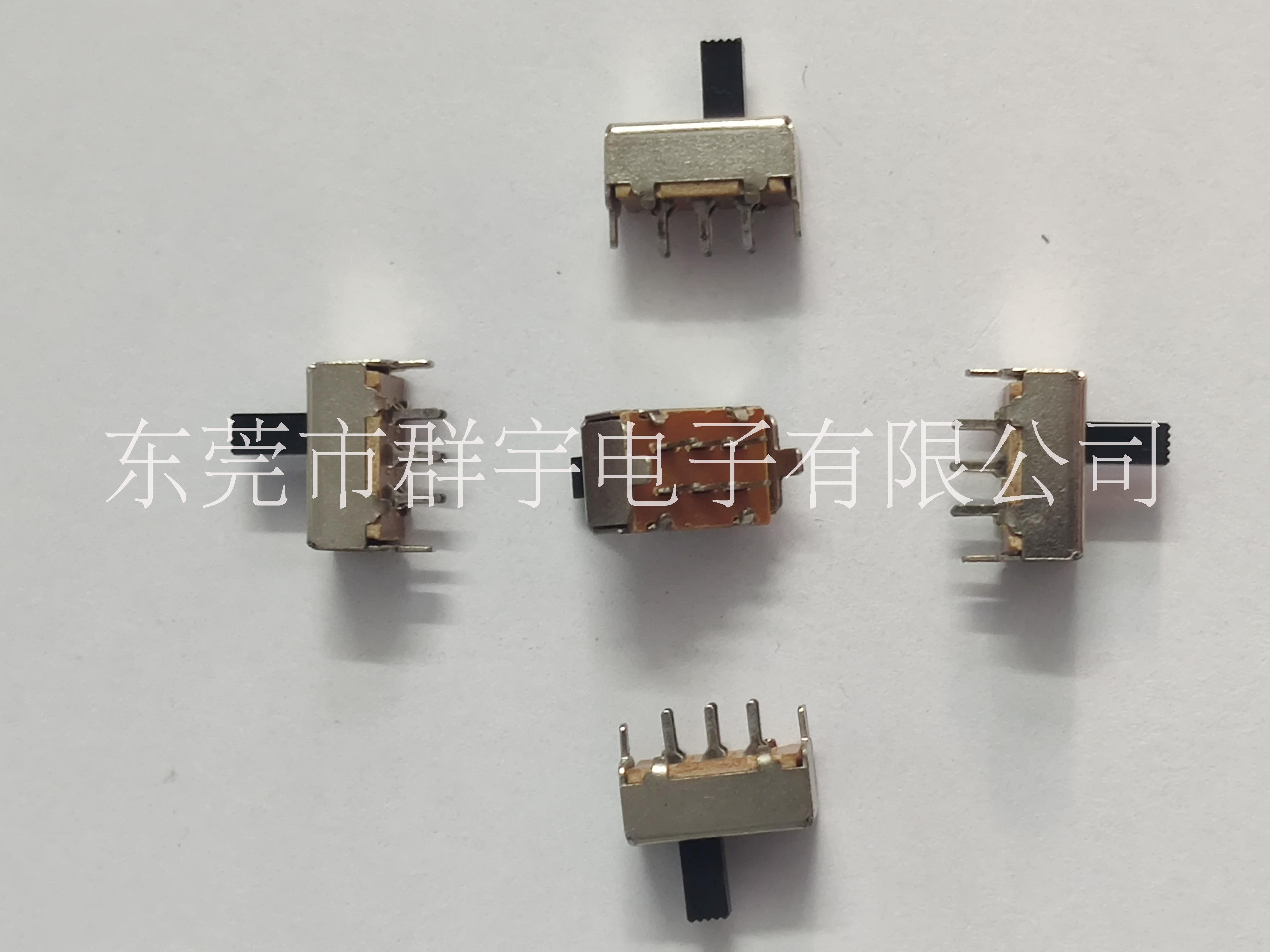 雙排三腳兩檔撥動(dòng)開(kāi)關(guān)價(jià)格 撥動(dòng)開(kāi)關(guān)銷售 批發(fā) 供應(yīng)商【東莞市群宇電子有限公司】