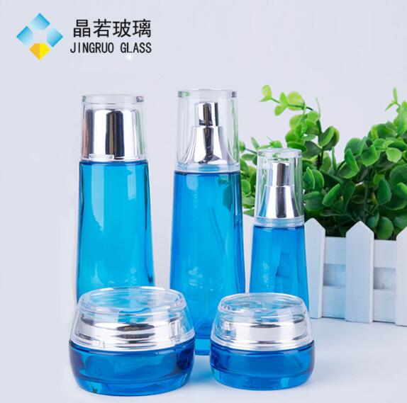 現(xiàn)貨直銷：玻璃瓶100毫升 化妝品瓶 精華液套裝瓶 120ml