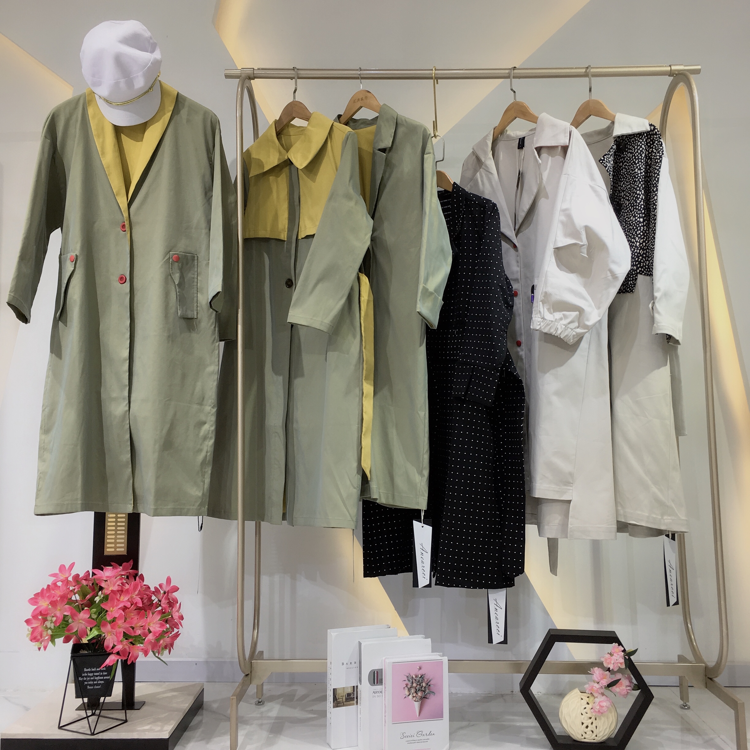 ANE春季新款潮流風(fēng)衣實(shí)體店女裝貨源折扣批發(fā)