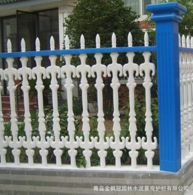 仿鐵藝護(hù)欄直銷 電話，價格，哪家好【青島金楓冠園林水泥景觀護(hù)欄有限公司】