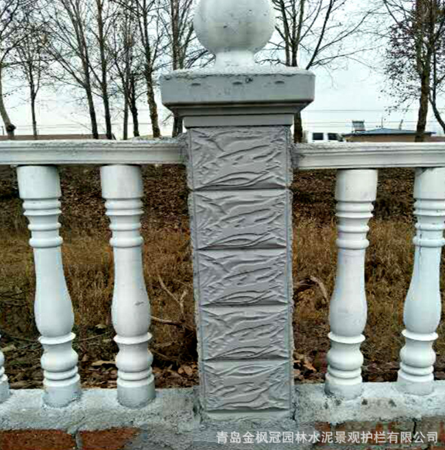 水泥花瓶柱報價，批發(fā)，供應(yīng)商，生產(chǎn)廠家【青島金楓冠園林水泥景觀護欄有限公司】