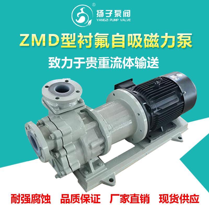 ZMD型氟塑料自吸式磁力泵 衬氟磁力泵 耐腐蚀磁力自吸泵 氟塑料自吸泵 磁力自吸泵图片