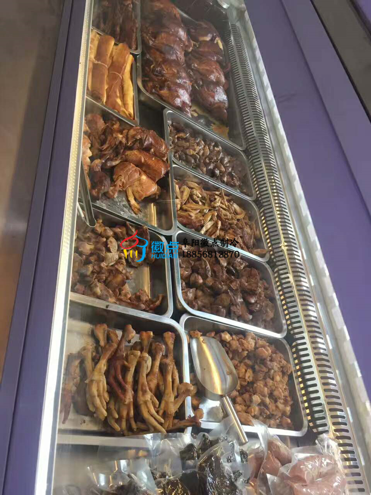 供應(yīng)鹵肉店保鮮柜熟食展示柜直冷青海后開門鎖鮮裝鴨脖柜