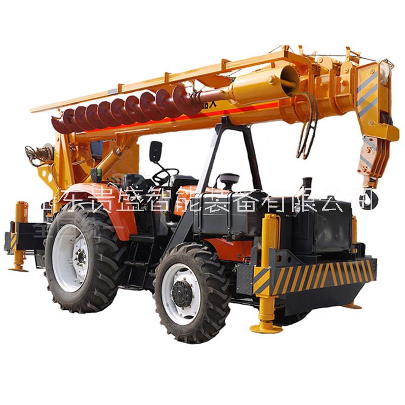 農(nóng)用拖拉機(jī)越野吊車 8-12噸四驅(qū)拖拉機(jī)吊車 電線桿立桿鉆孔吊車 拖拉機(jī)吊鉆一體機(jī)