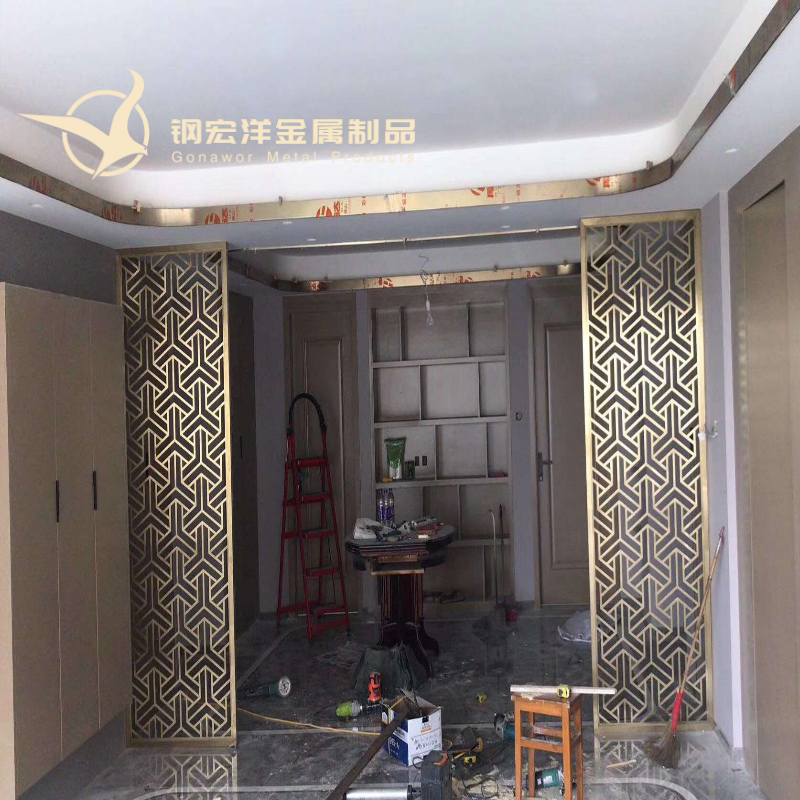 不銹鋼制品廠專業(yè)訂做不銹鋼屏風圖片/不銹鋼制品廠專業(yè)訂做不銹鋼屏風樣板圖 (2)