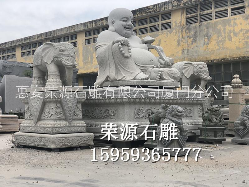 供应惠安石雕佛像石雕弥勒佛石雕布袋和尚寺庙佛像定制图片