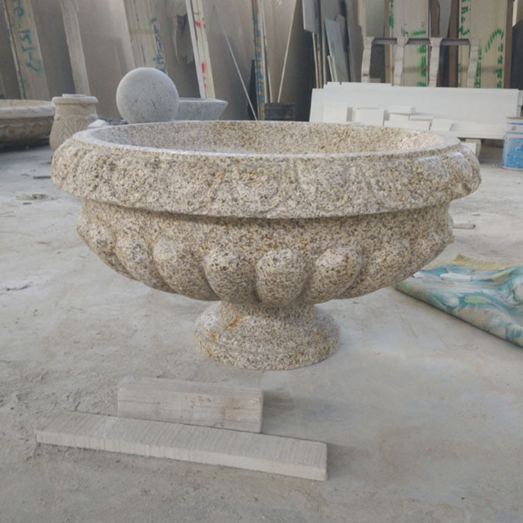 廠家批發(fā)黃銹石盆栽花盆