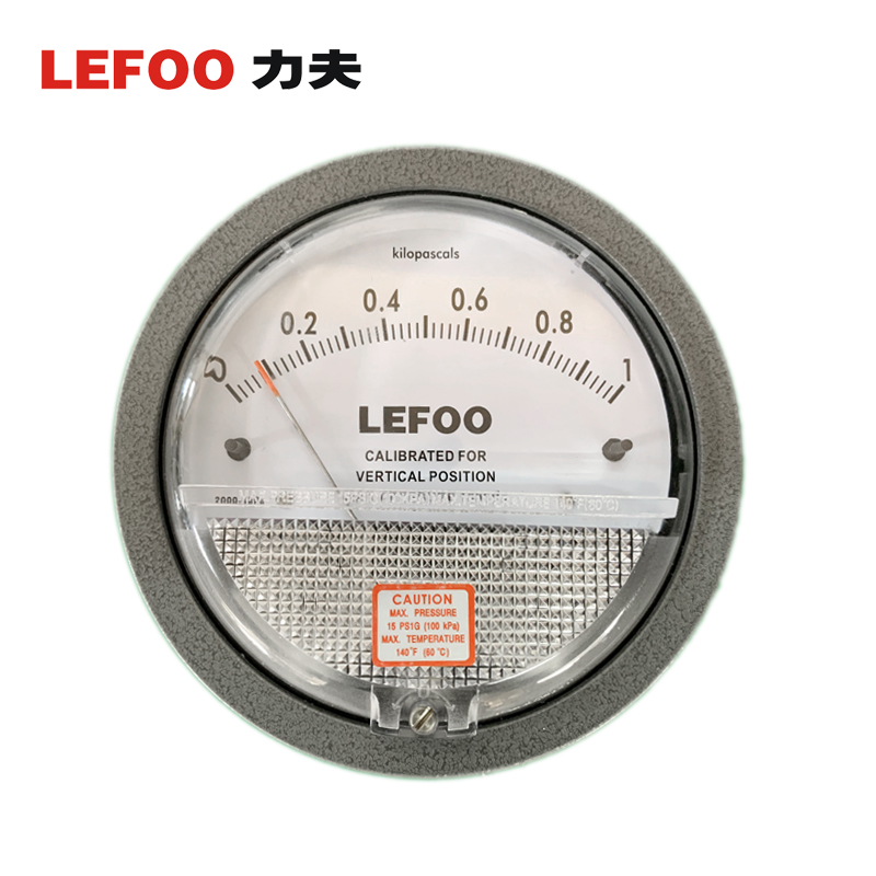 LFB机械式微压差表 过滤器用 洁净室指针压差计 微差压表指针式图片