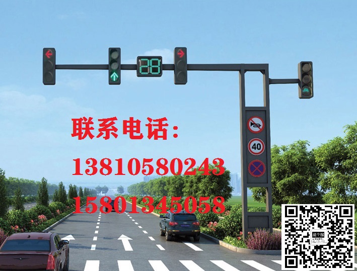 交通信號(hào)燈桿圖片/交通信號(hào)燈桿樣板圖 (2)