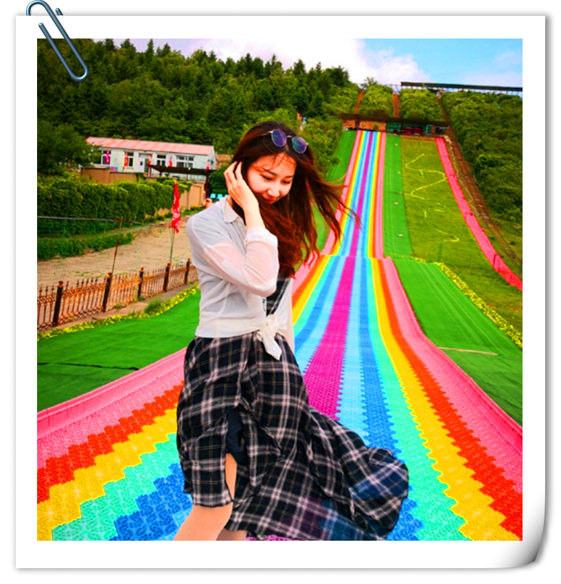 彩虹滑道 七彩滑道圖片