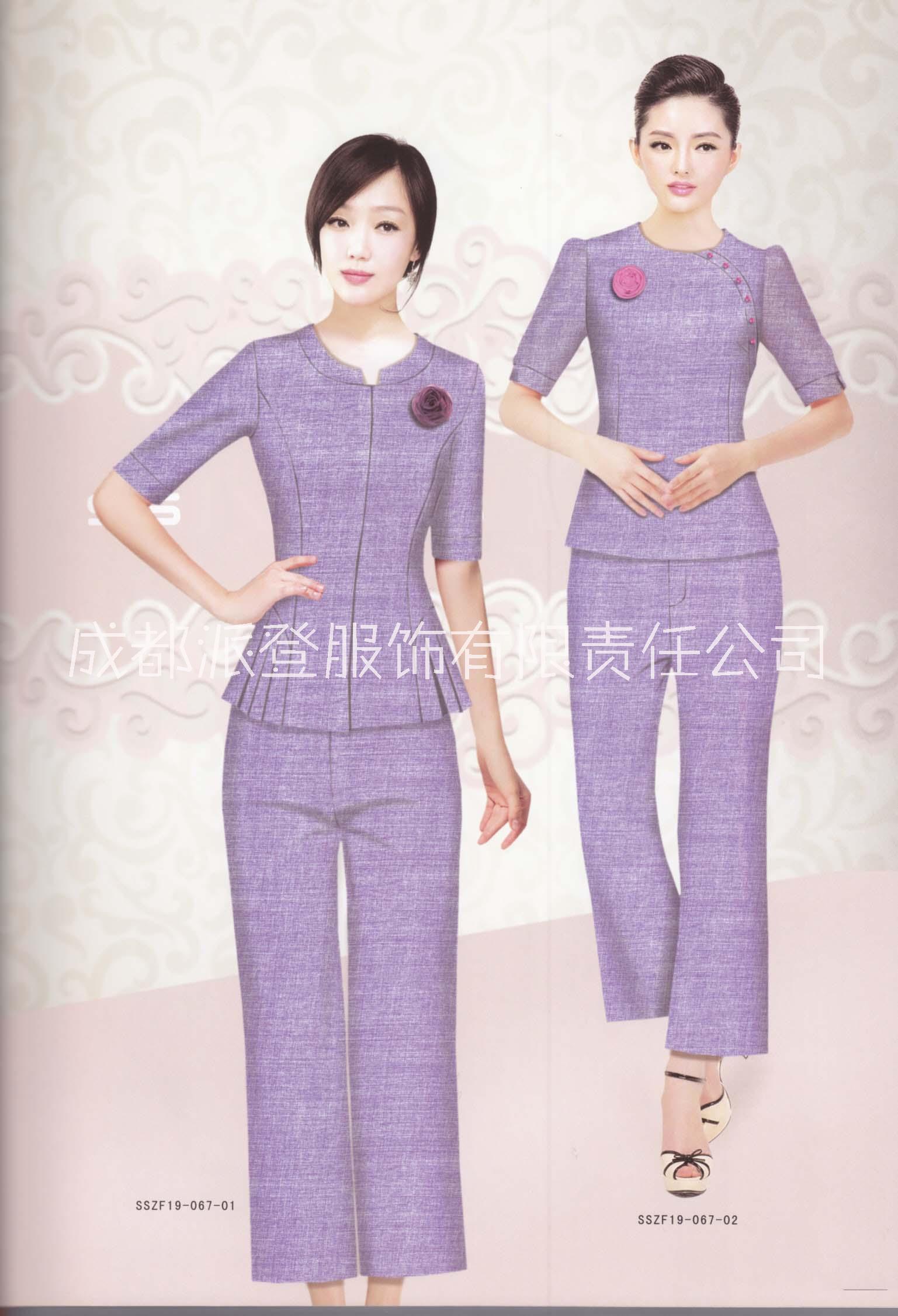 屏山縣酒店前臺工作服顏色定做派登圖片