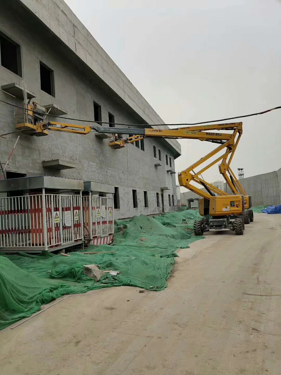 北京空压机出租高空作业车出租 北京出租螺杆空压机高空升降平台图片