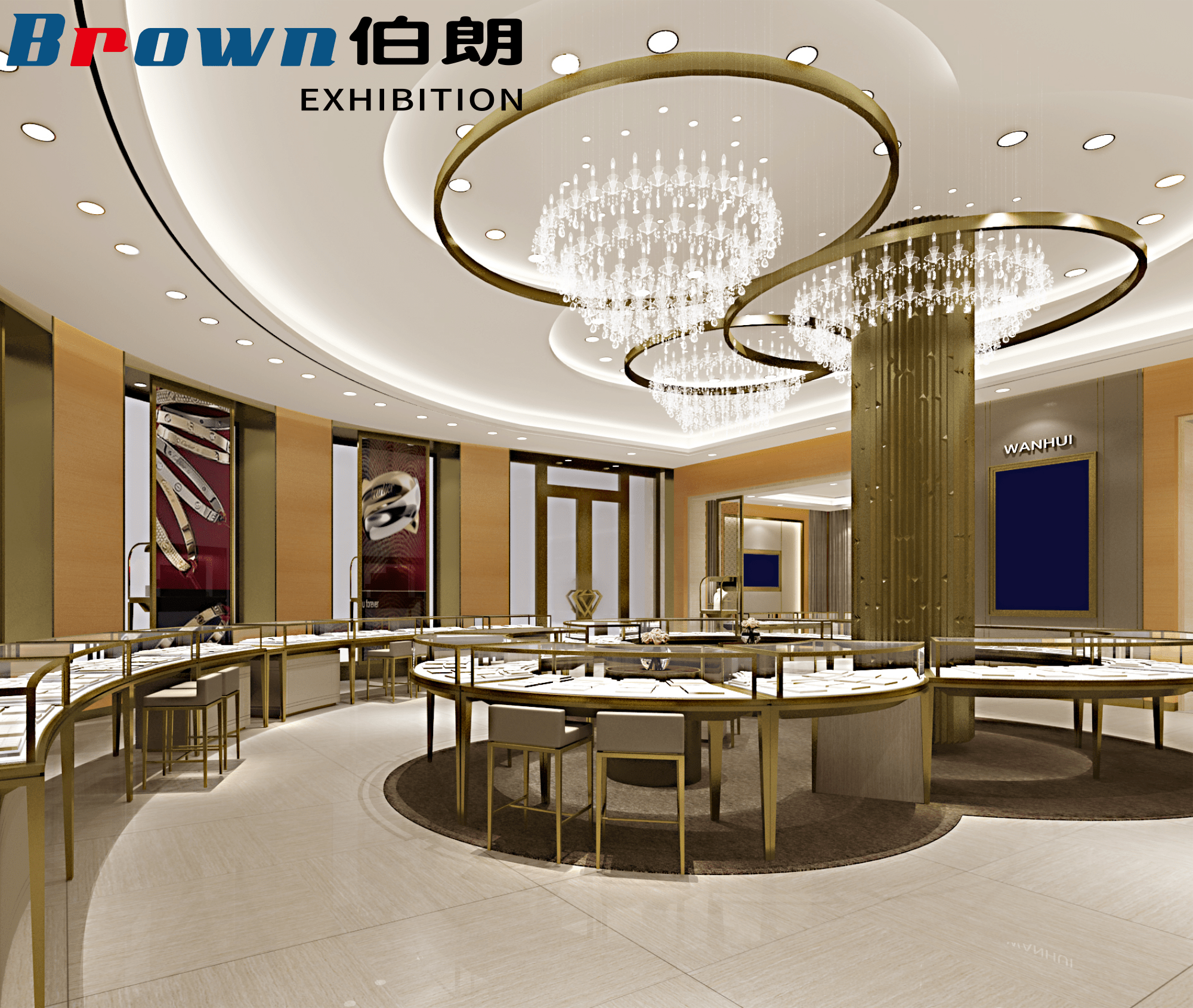 珠寶門店裝修圖片/珠寶門店裝修樣板圖 (1)