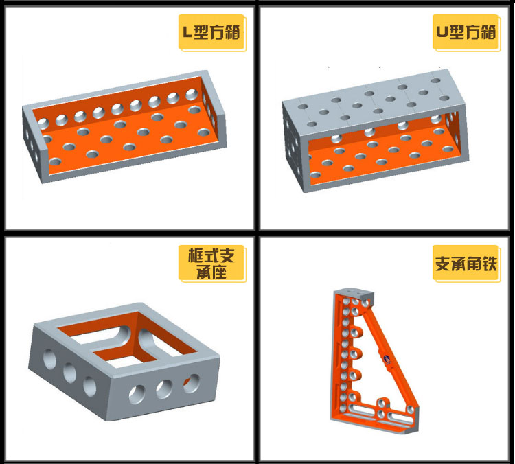 三维柔性焊接夹具 U型多功能方箱图片