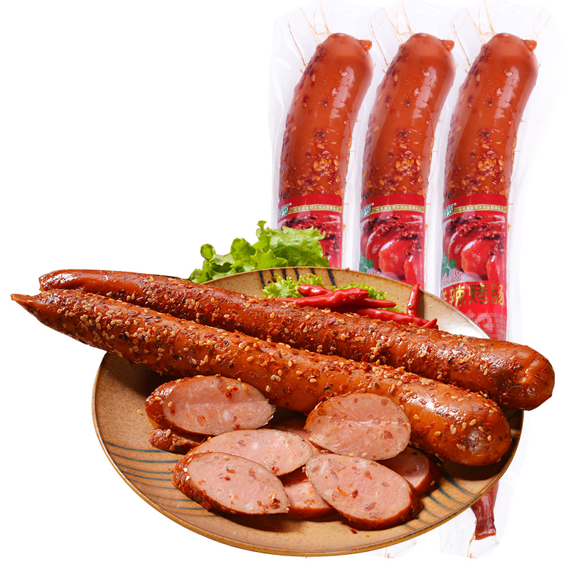 金鑼大食袋香辣味蒜味香腸圖片/金鑼大食袋香辣味蒜味香腸樣板圖 (3)