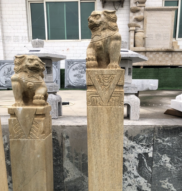 石雕拴馬樁圖片/石雕拴馬樁樣板圖 (4)