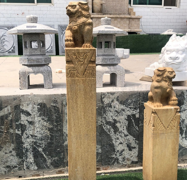 石雕拴馬樁圖片/石雕拴馬樁樣板圖 (2)