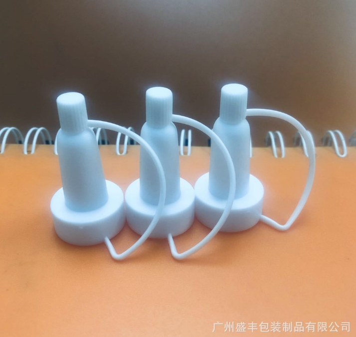 20牙卡口拉管瓶 *喇叭頭 乳白色精華液 分裝喇叭頭