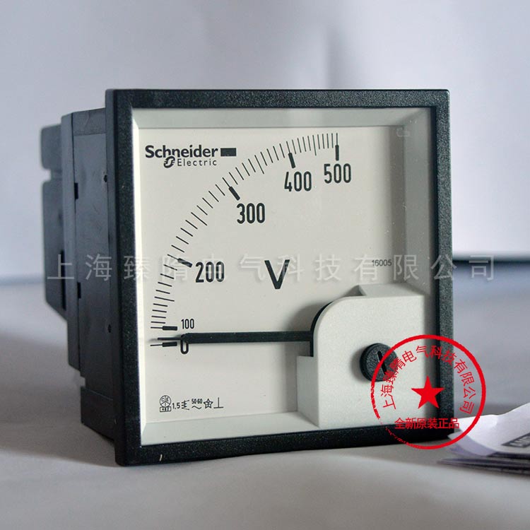 施耐德電壓表16005指針式0-500V