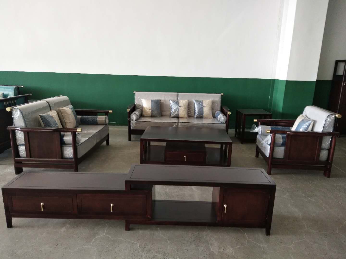 橡膠木-新中式沙發(fā)