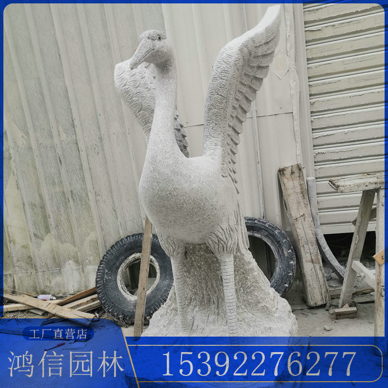 石雕鶴圖片/石雕鶴樣板圖 (4)