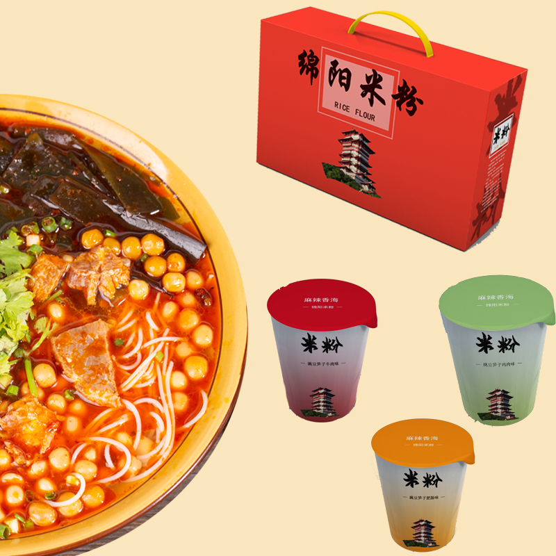 百味康241綿陽米粉南充米粉 新疆米粉醬料包粉料包海帶包番茄味